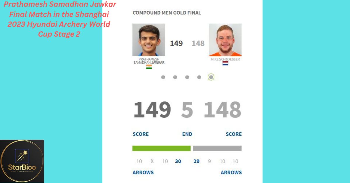 Prathamesh Jawkar Final Match Stats the Shanghai 2023 Hyundai Archery World Cup Stage 2