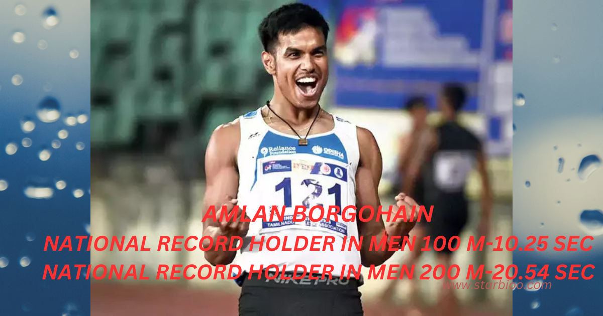 Amlan Borgohain Biography, Amlan Borgohain 100m record,